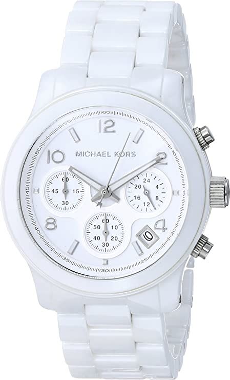 michael kors mk5161 chronograph|Michael Kors Ceramic Chronograph Quartz White Dial Ladies .